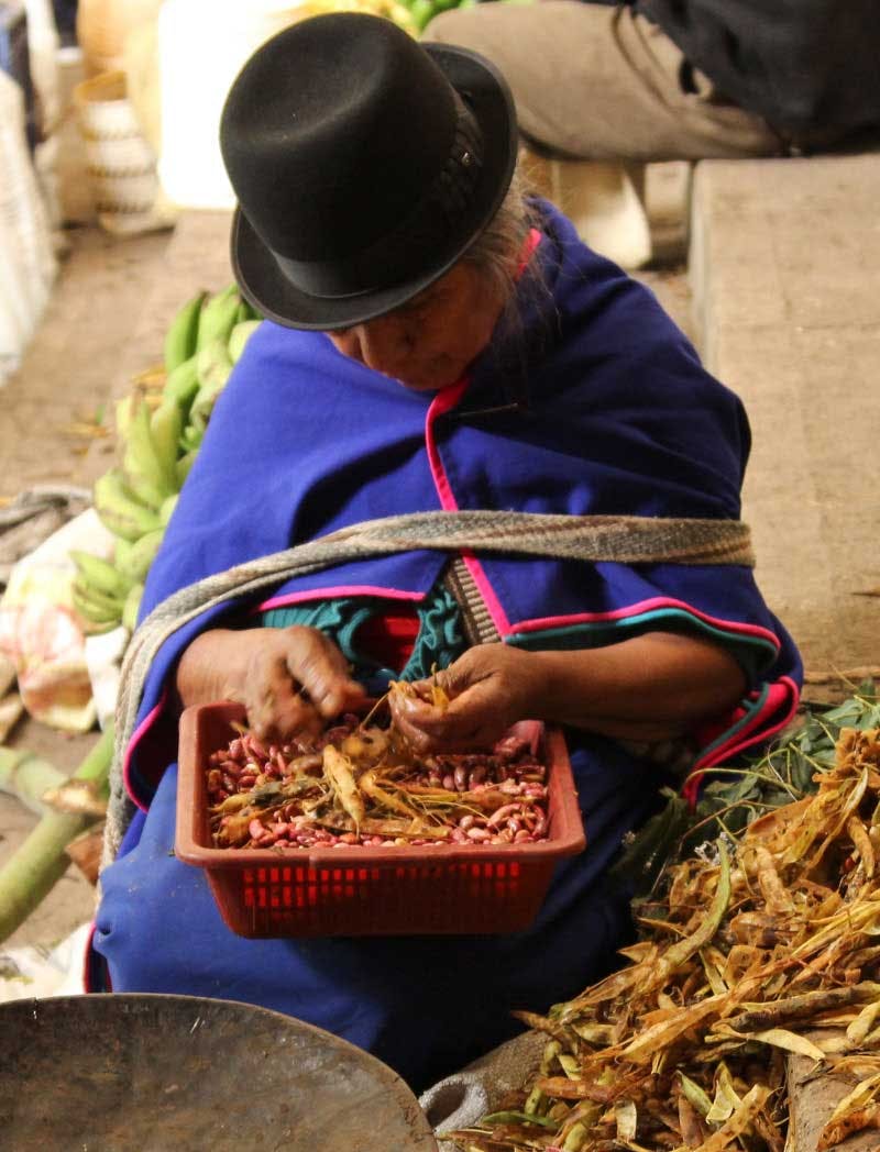 Photo Misak / Guambiano woman, Silvia market, Cauca